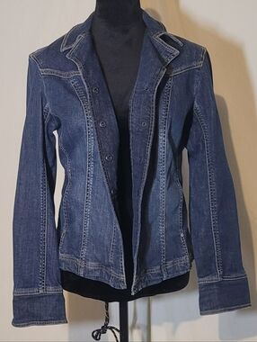 Cold Creek, Dark Blue Denim Jacket, Size 10